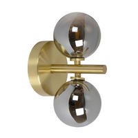 WANDLEUCHTE - Messingfarben, Design, Glas (12/15/24.5cm) - Lucide