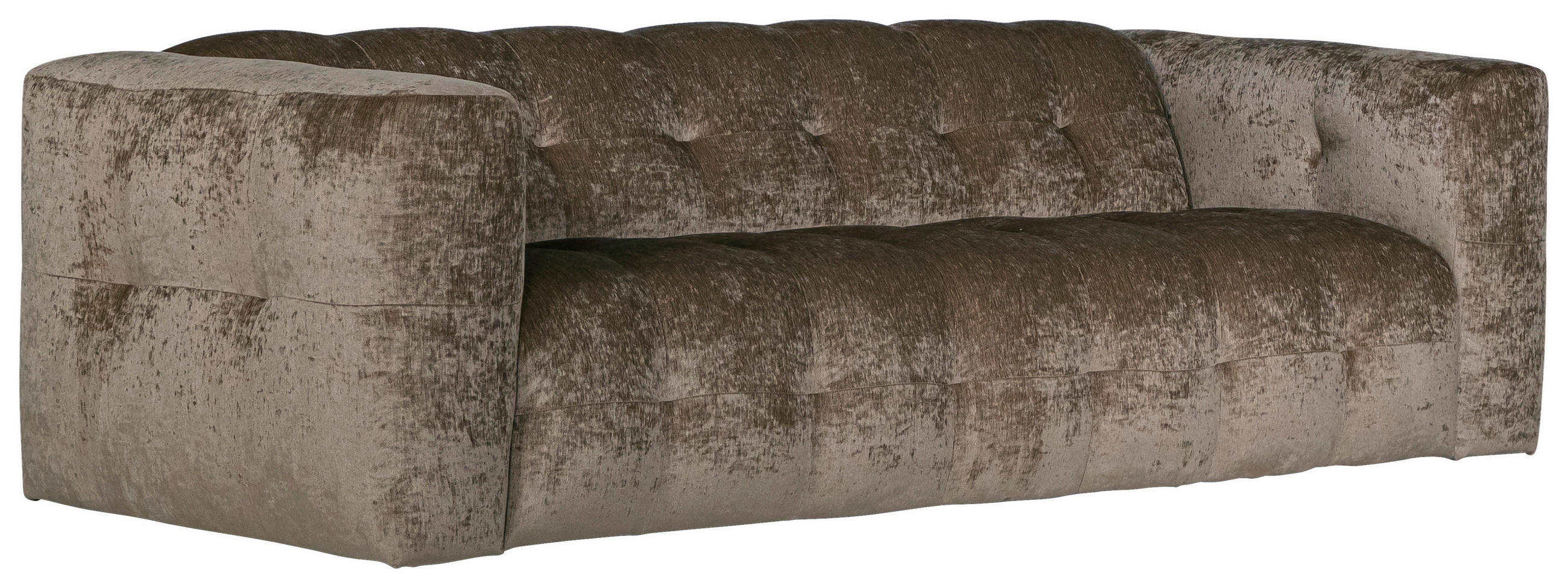 3-SITS SOFFA i ljusbrun  - ljusbrun, Klassisk, trä/textil (262/78/112cm) - Novel