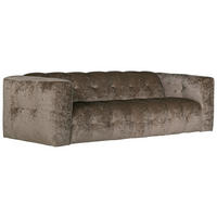 3-SITS SOFFA i ljusbrun  - ljusbrun, Klassisk, trä/textil (262/78/112cm) - Novel