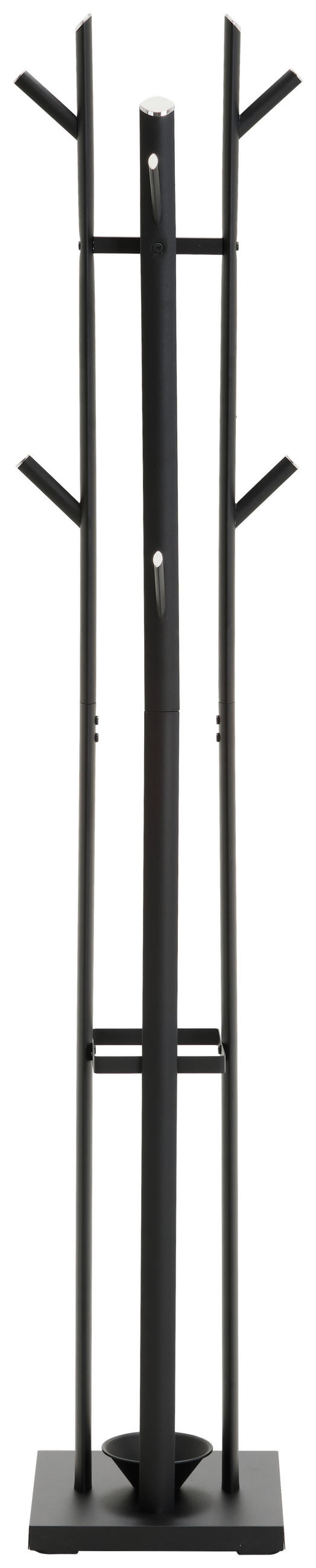 KLEIDERSTÄNDER in Schwarz 35,5/173/28,5 cm   - Schwarz, Basics, Metall (35,5/173/28,5cm) - Xora