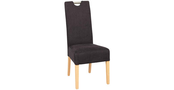 STUHL in Holz, Metall, Textil Buchefarben, Dunkelbraun - Dunkelbraun/Buchefarben, Natur, Holz/Textil (47/103/60cm) - Cantus