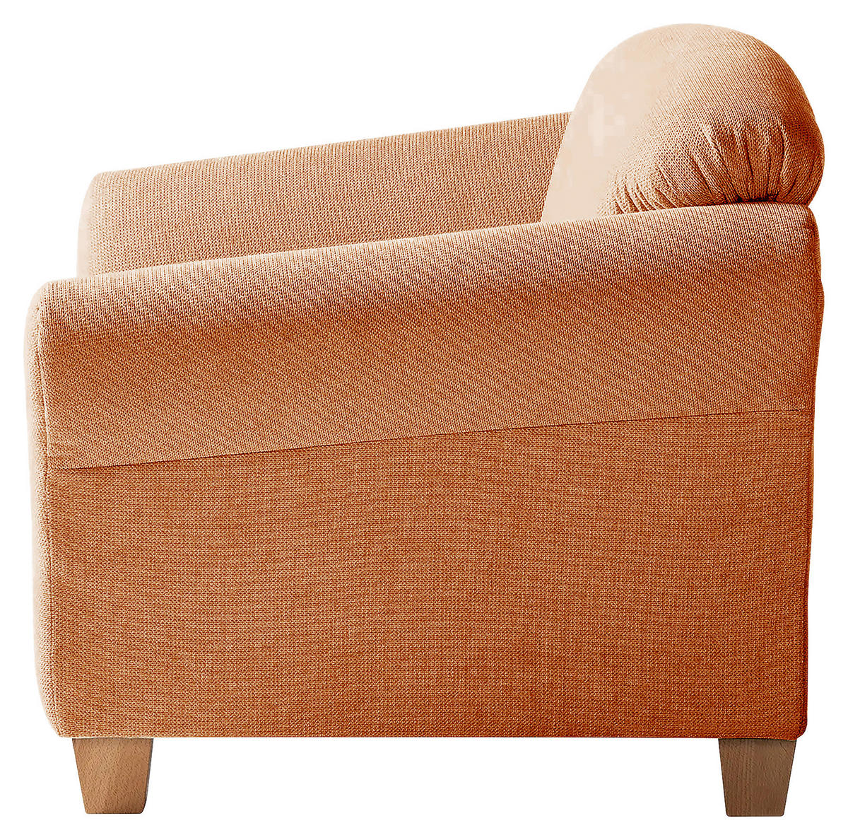 SESSEL in Flachgewebe Terracotta  - Terracotta/Naturfarben, Konventionell, Holz/Textil (101/84/89cm) - Sit & More