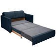 SCHLAFSOFA  in Flachgewebe Dunkelblau  - Buchefarben/Naturfarben, KONVENTIONELL, Holz/Textil (144/81/97,5cm) - Carryhome