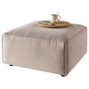 HOCKER in Textil Taupe  - Taupe/Schwarz, Design, Kunststoff/Textil (80/71/80cm) - Pure Home Lifestyle