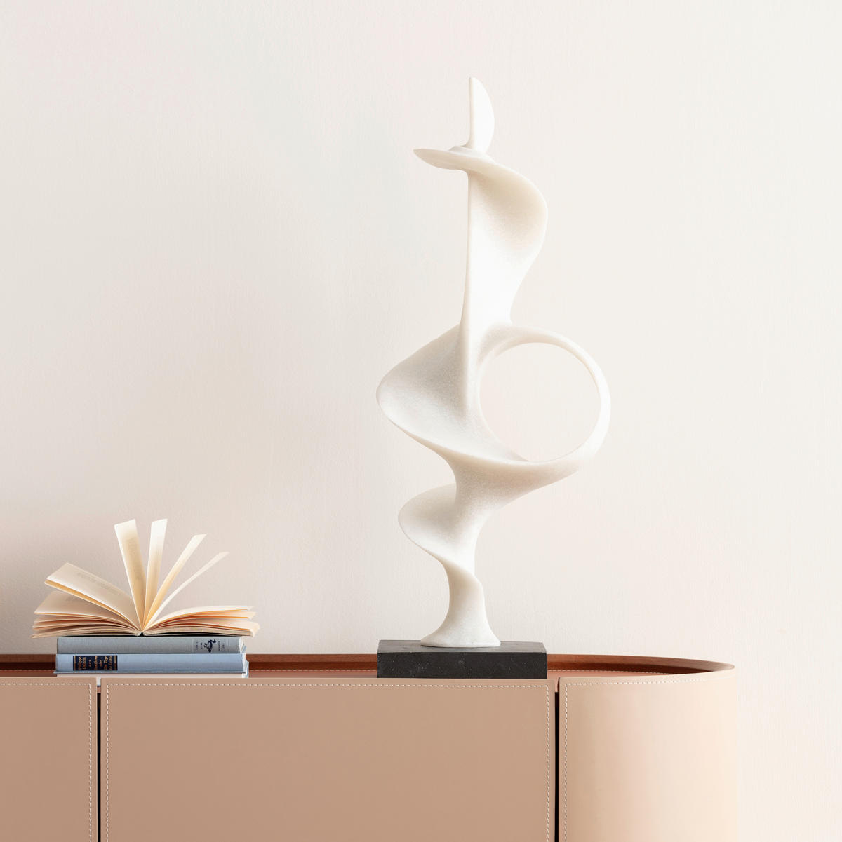 SKULPTUR - Grauweiß/Schwarz, Design, Kunststoff (28/70/20cm) - Kare-Design