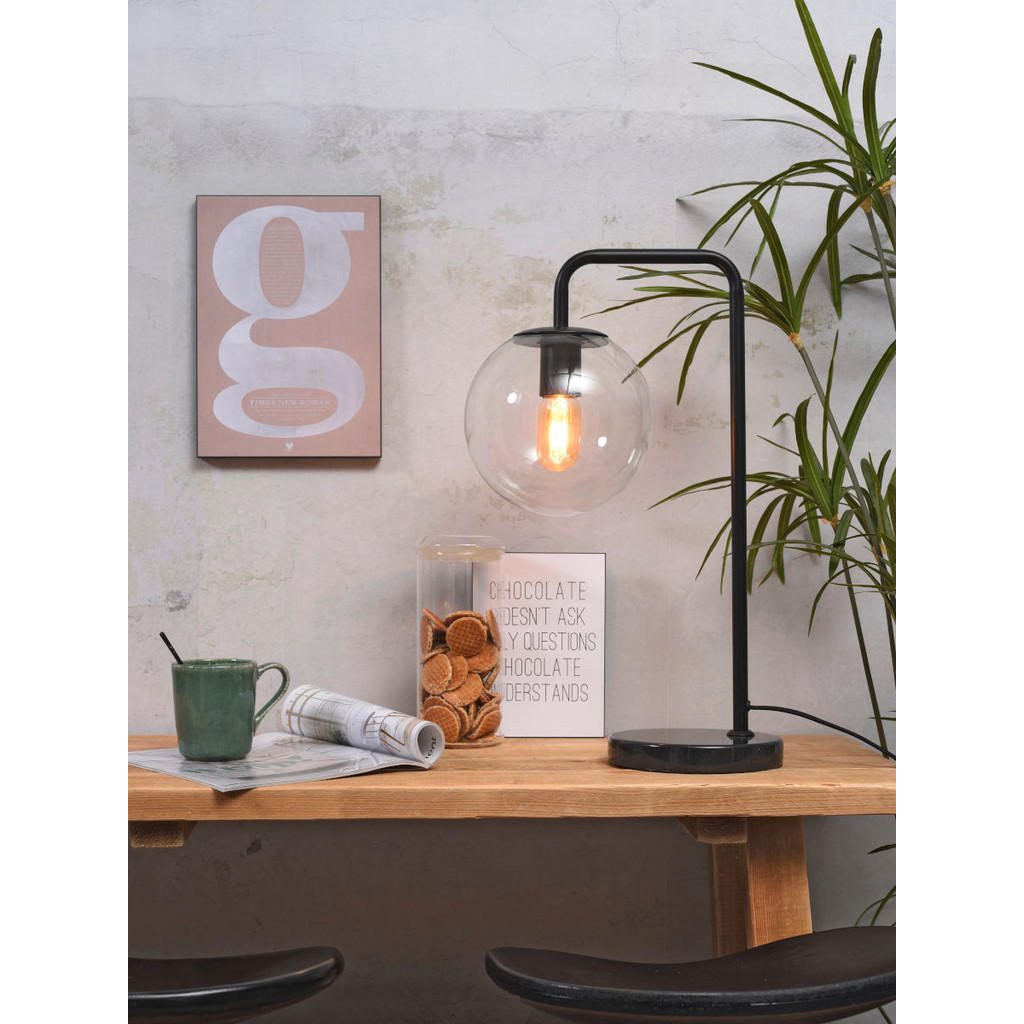 Thumbnail - It's about Romi Tischleuchte it's about RoMi,Schwarz, Transparent, Glas, 20x53x32 cm, LED-Leuchtmittel austauschbar, Lam...