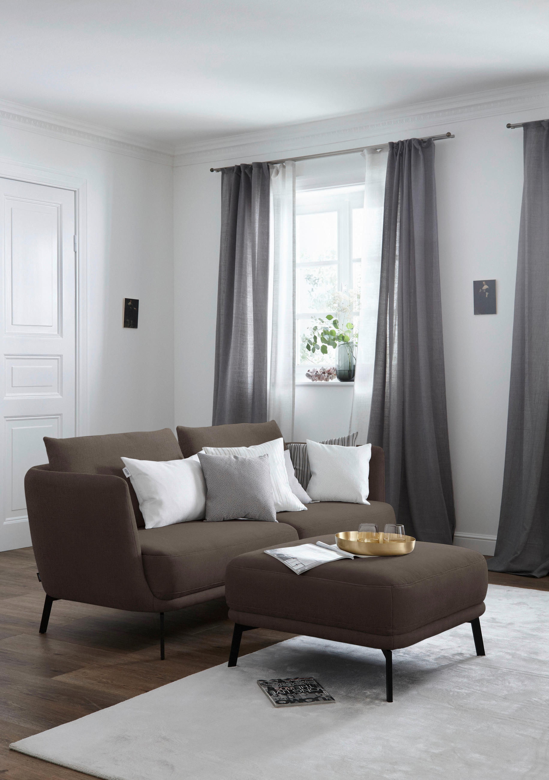 HANDWEBTEPPICH 170/240 cm Aura Silberfarben  - Silberfarben, Design, Textil (170/240cm) - Schöner Wohnen