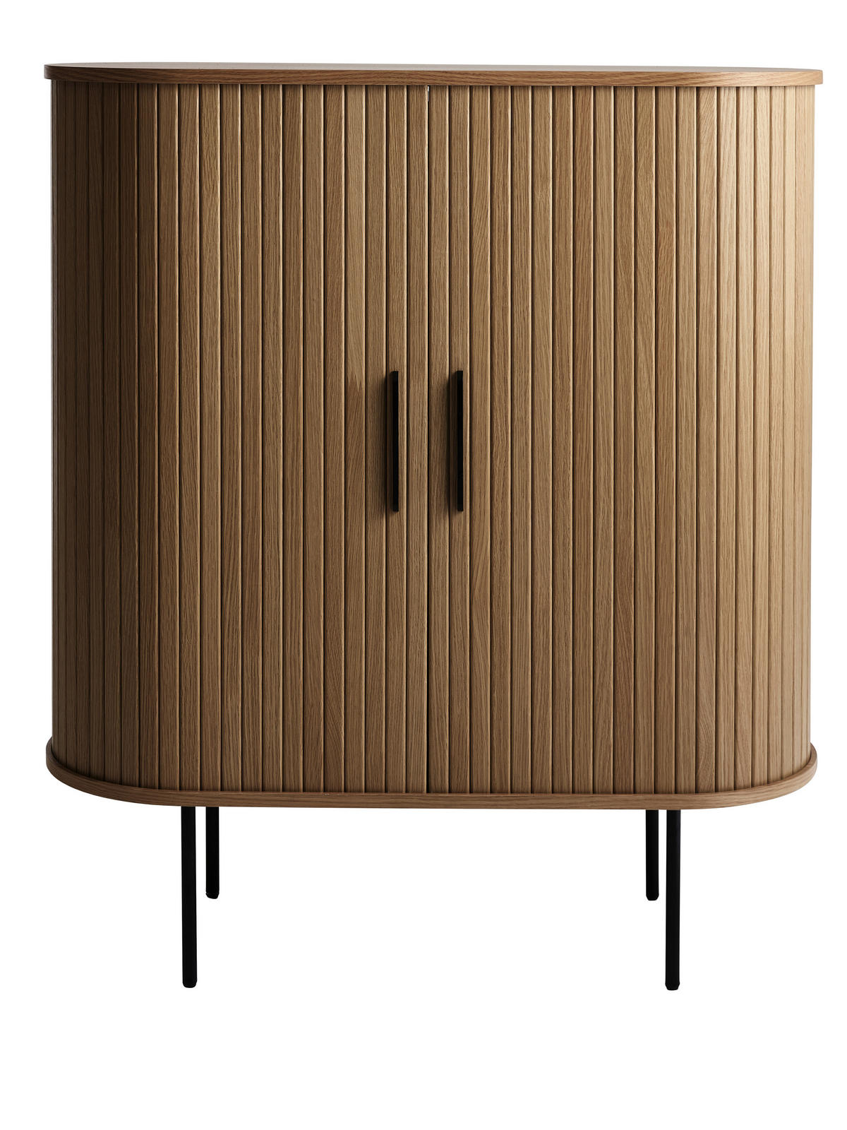 WEINSCHRANK Eiche dunkel  100/118/40 cm  - Eiche dunkel/Schwarz, Trend, Holz/Holzwerkstoff (100/118/40cm) - home24