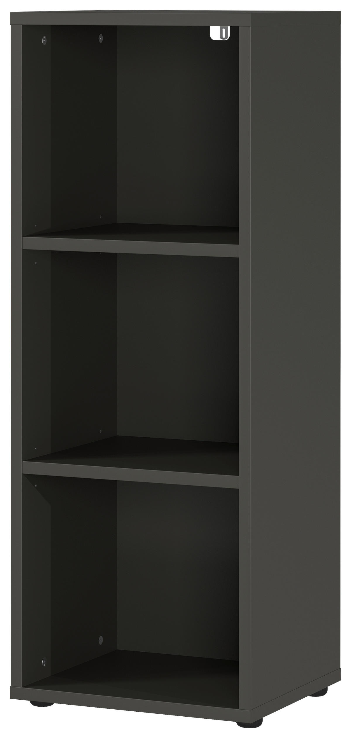 AKTENREGAL Graphitfarben  - Graphitfarben/Schwarz, MODERN, Holzwerkstoff/Kunststoff (45/120/40cm) - Novel