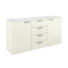 KOMMODE 150/96,9/40,1 cm - Alufarben/Weiß, Design, Glas/Holzwerkstoff (150/96,9/40,1cm) - Hülsta KOMMODE 150/96,9/40,1 cm - Alufarben/Weiß, Design, Glas/Holzwerkstoff (150/96,9/40,1cm) - Hülsta