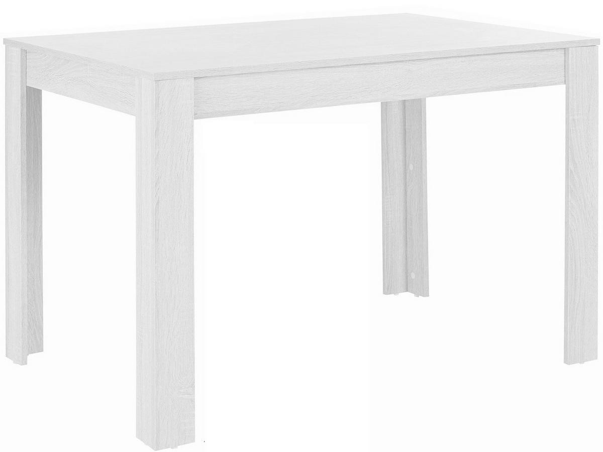 ESSTISCH in Holzwerkstoff 120/75/80 cm   - Weiß, Design, Holzwerkstoff (120/75/80cm) - MID.YOU