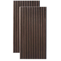 AKUSTIKPANEEL Echtholz, Nachbildung 60/120/2,1 cm 2 Stück  - Schwarz/Grau, Trend, Holz/Holzwerkstoff (60/120/2,1cm) - Boxxx