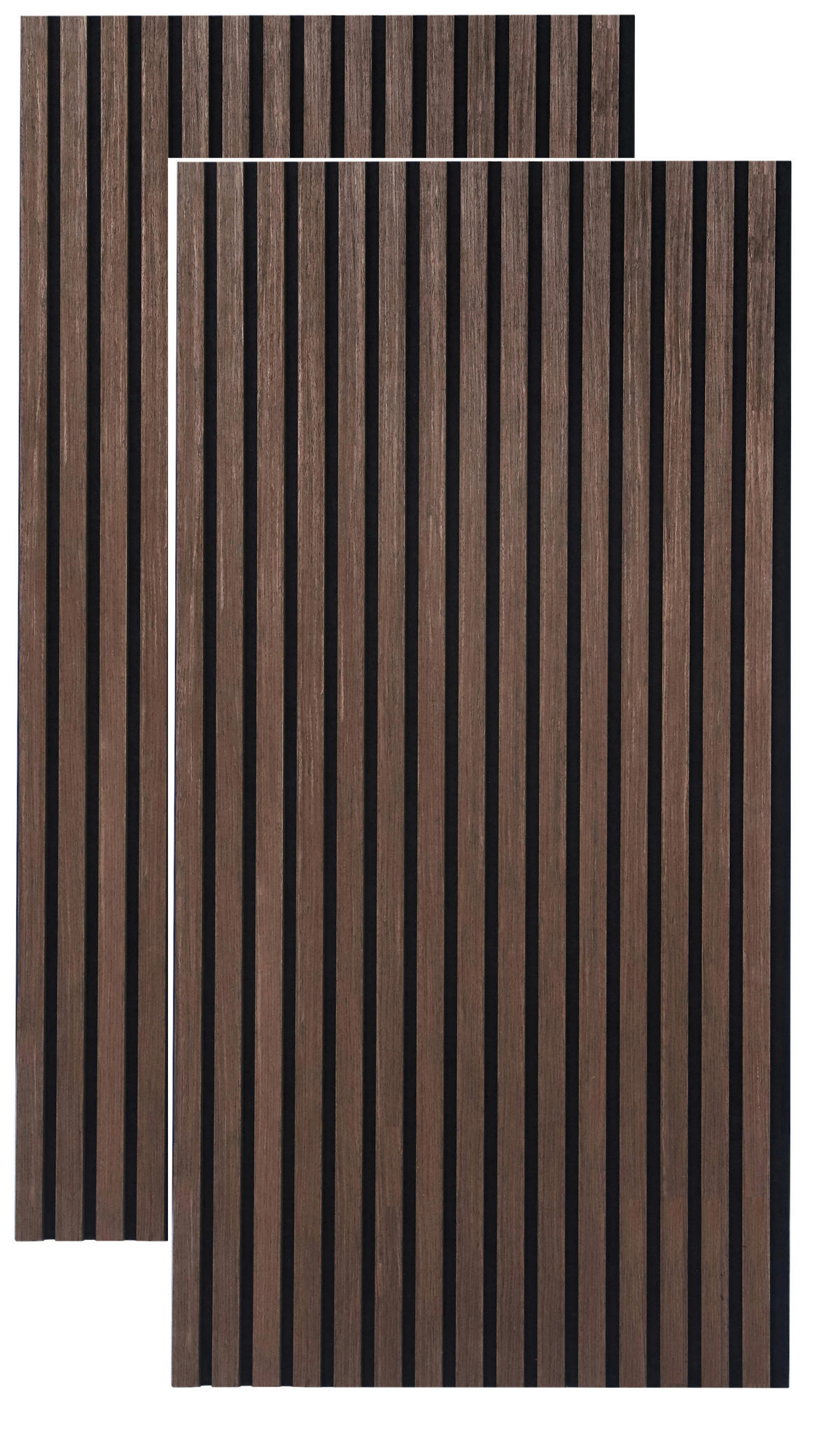 AKUSTIKPANEEL Echtholz, Nachbildung 60/120/2,1 cm 2 Stück  - Schwarz/Grau, Trend, Holz/Holzwerkstoff (60/120/2,1cm) - Boxxx