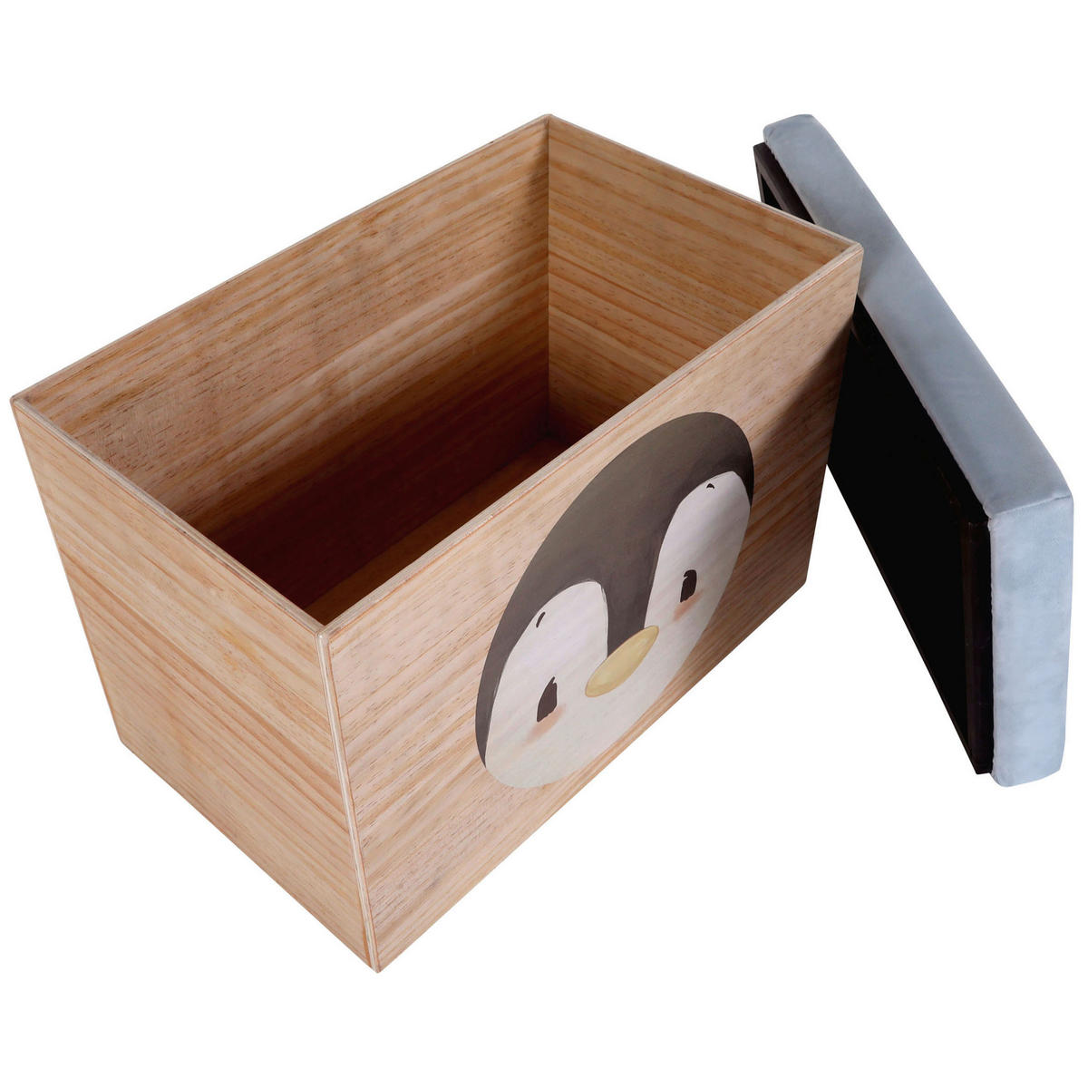 SPIELZEUGTRUHE Anouk  - Hellblau, KONVENTIONELL, Holz (50/40/30cm)