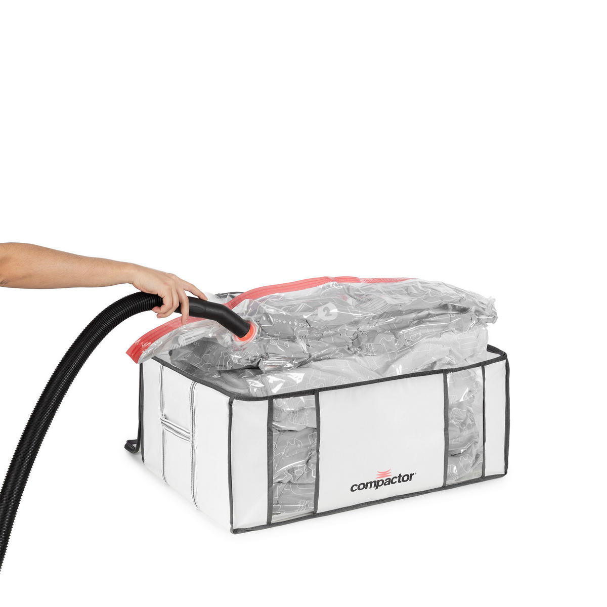 TAŠKA NA USCHOVÁNÍ - bílá, Lifestyle, textil (65/45/27cm)