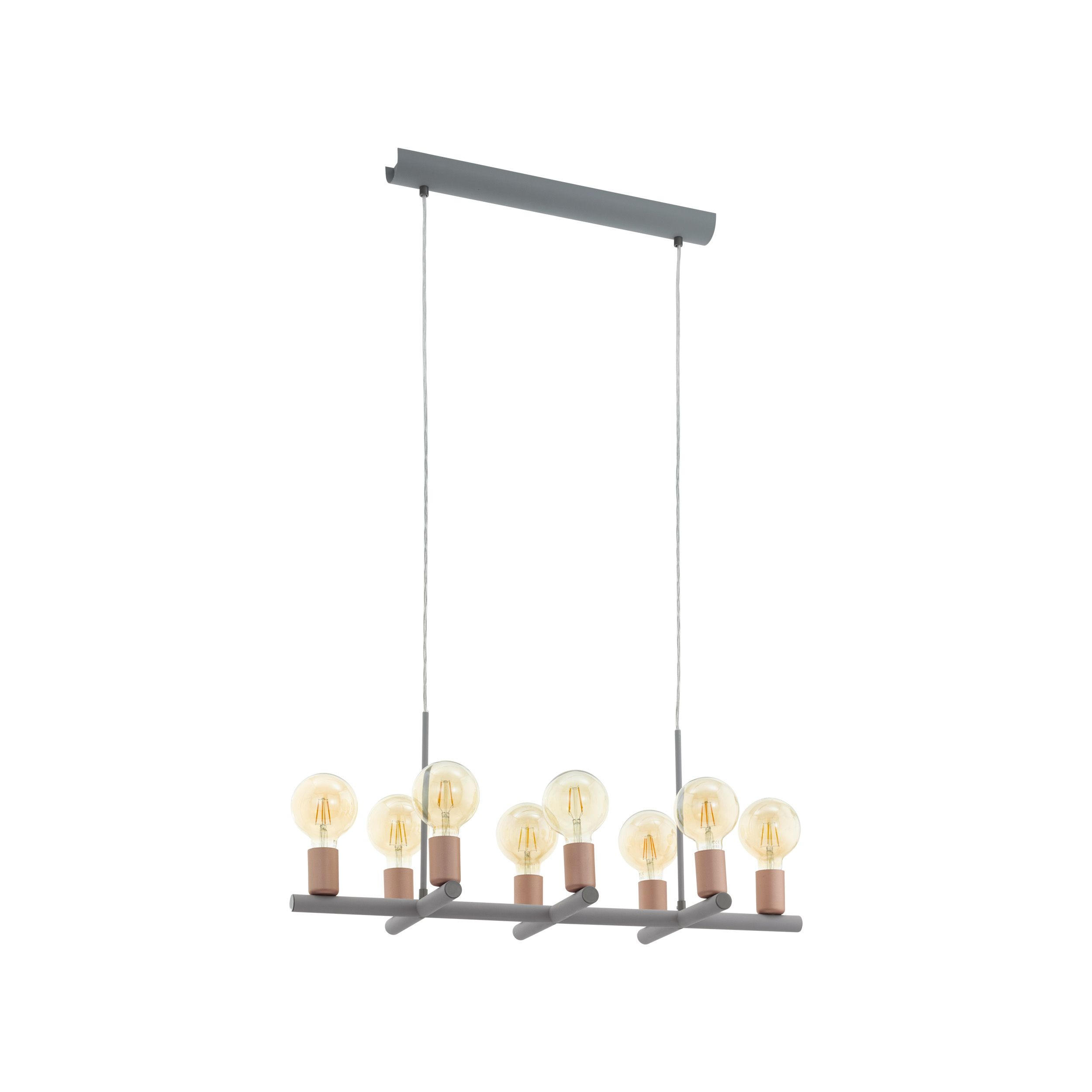 HÄNGELEUCHTE Adri 78,5/30,5/110 cm   - Goldfarben/Grau, LIFESTYLE, Metall (78,5/30,5/110cm) - Eglo