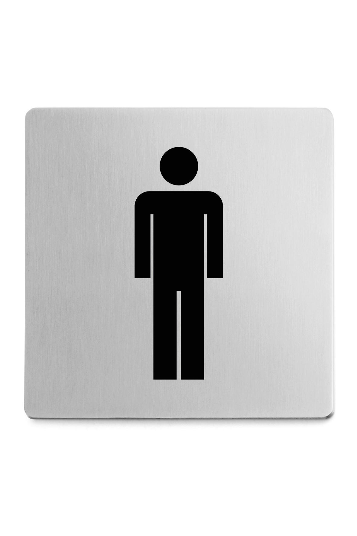 NATPIS DEKORATIVNI - boje oplemenjenog čelika, Basics, metal (8/8cm) - Zack