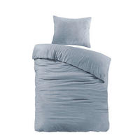 BETTWÄSCHE 2-teilig Flanell 140/200 cm  - Pastellblau, Basics, Textil (140/200cm) - Novel