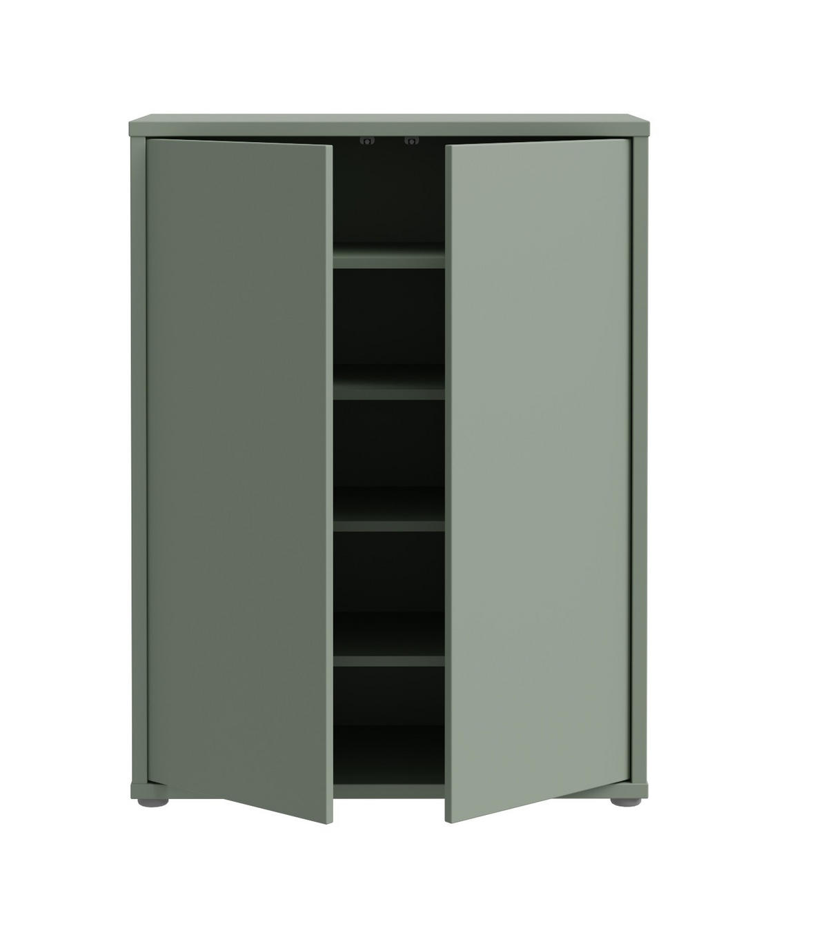 SCHUHSCHRANK Salbeigrün  - Salbeigrün/Grau, MODERN, Holzwerkstoff/Kunststoff (75/100/35cm) - Xora