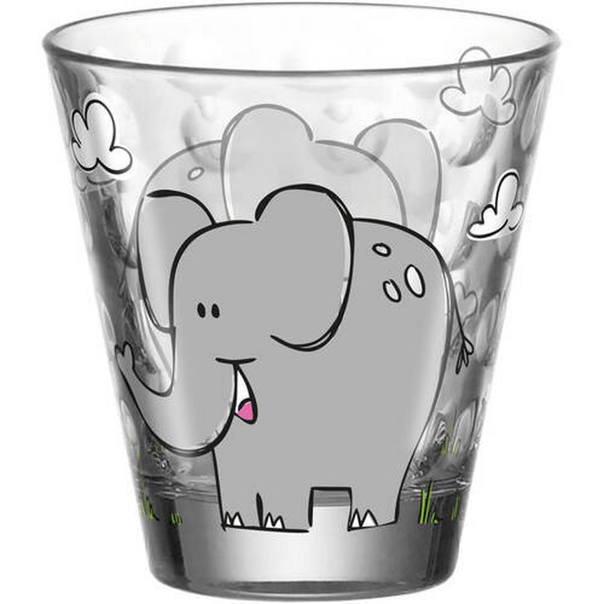 KINDER-GLÄSERSET Bambini Optic 6-teilig  - Design, Glas (8,5/9/8,5cm) - Leonardo