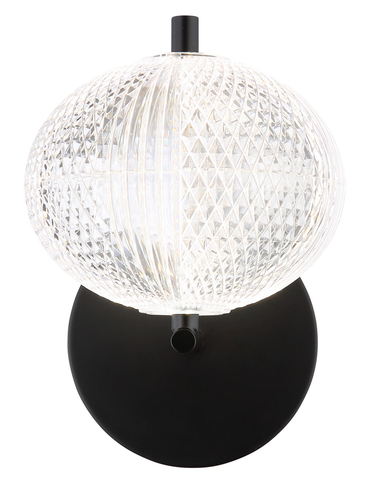LED-WANDLEUCHTE - Klar/Schwarz, Konventionell, Kunststoff/Metall (15/20,5/21,5cm) - Globo