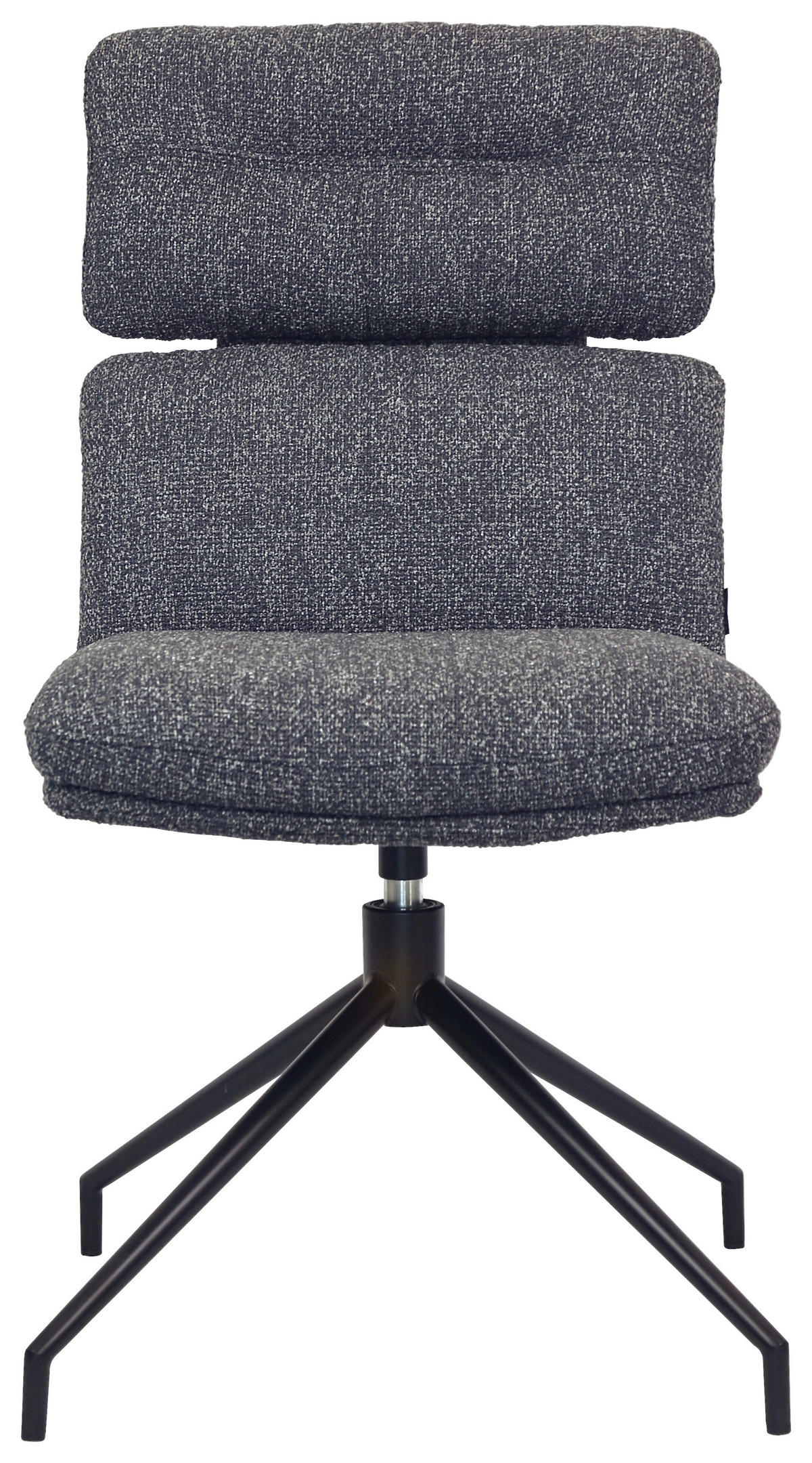 STUHL - Dunkelgrau/Schwarz, Design, Textil/Metall (50/92/64,5cm) - Dieter Knoll