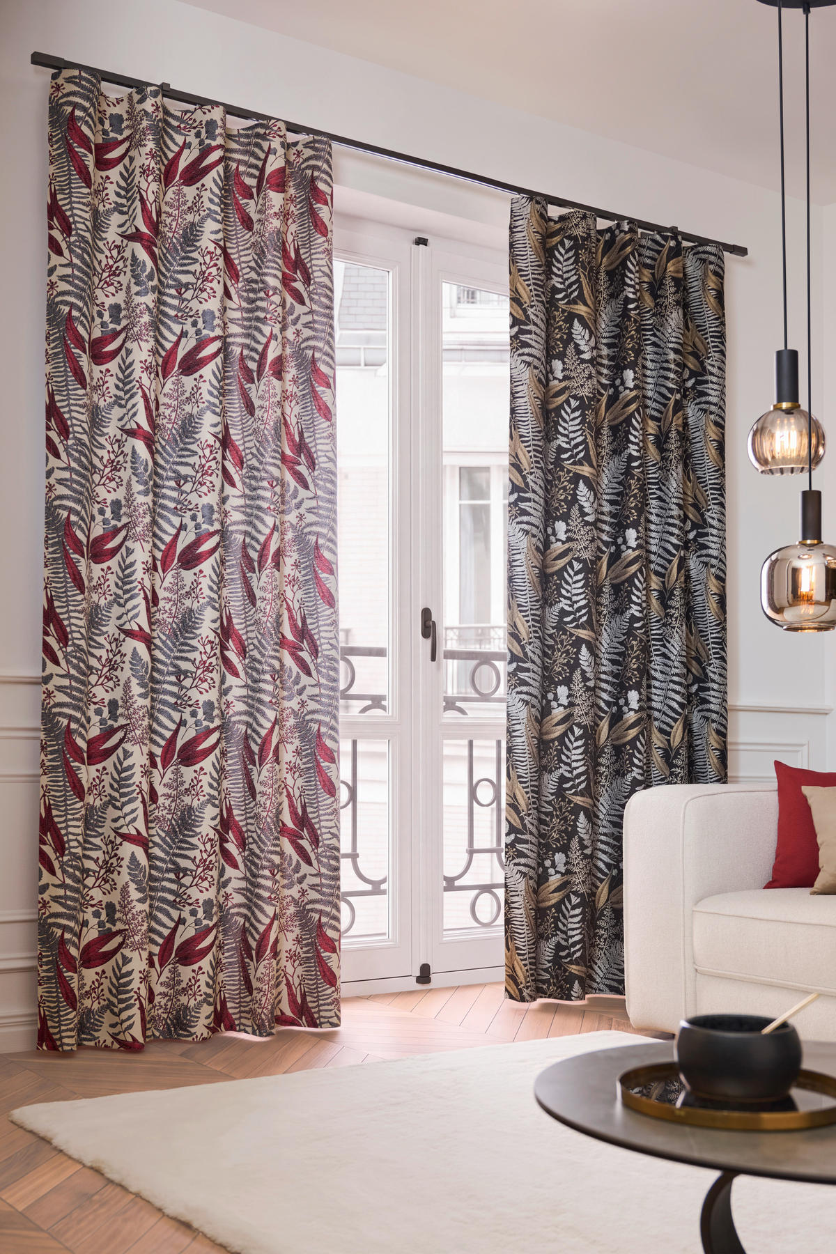 FERTIGVORHANG blickdicht  - Schwarz, Trend, Textil (135/245cm) - Esposa