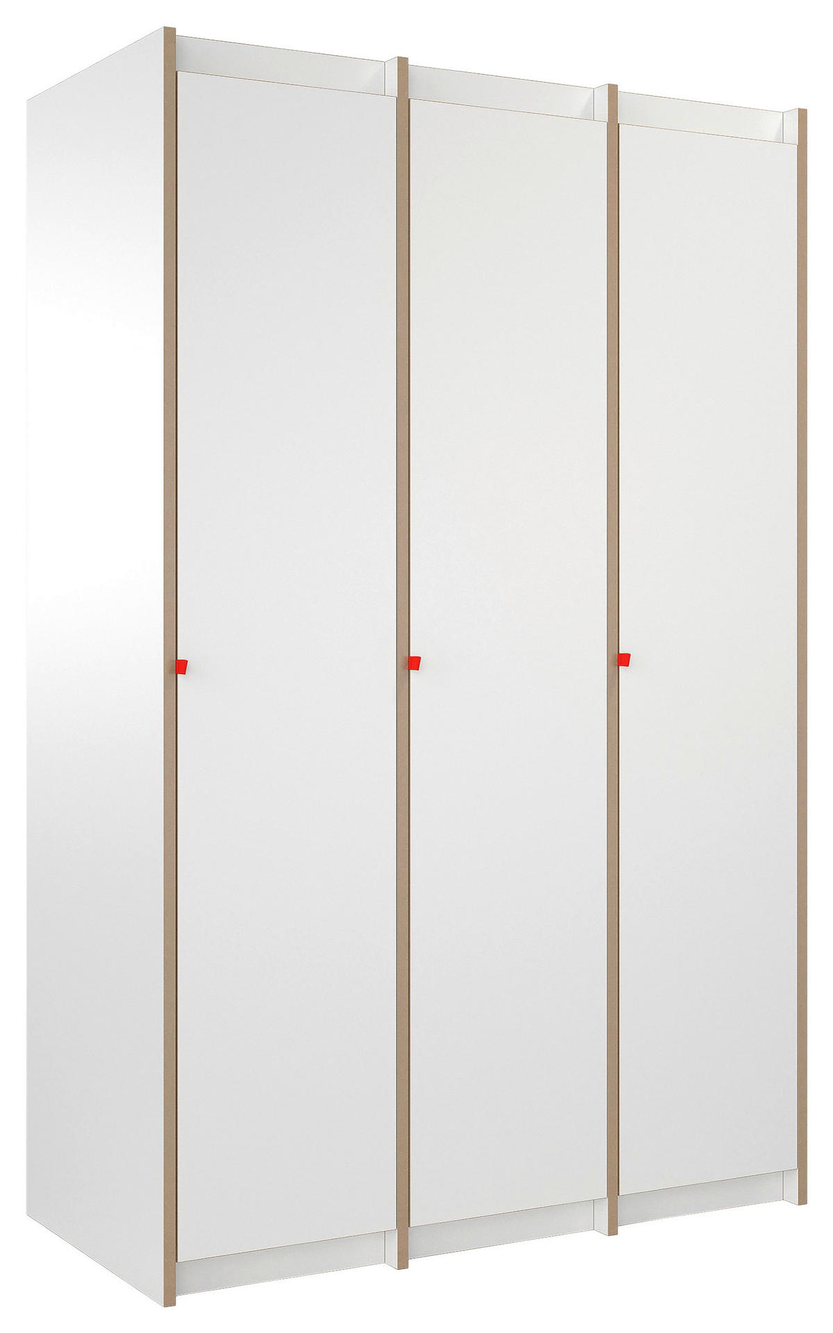 AKTENSCHRANK Weiß, Buchefarben  - Buchefarben/Weiß, MODERN, Holzwerkstoff (115,6/180/54,5cm) - Tojo