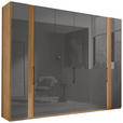 DREHTÜRENSCHRANK 300/236/58 cm 6-türig Eiche Bianco, Lavagrau  - Schieferfarben/Eiche Bianco, Design, Holz/Holzwerkstoff (300/236/58cm) - Dieter Knoll