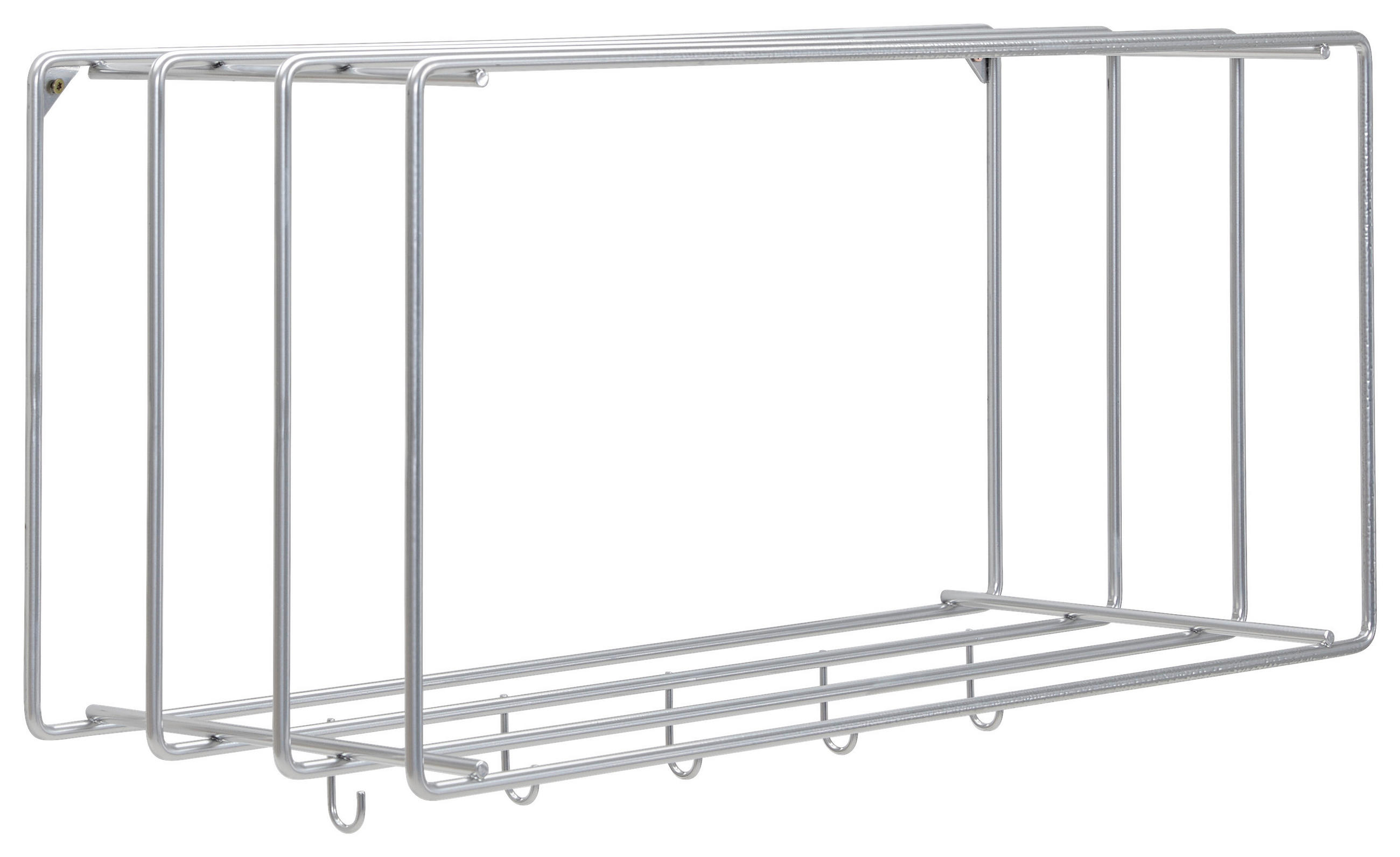WANDGARDEROBE - Chromfarben, Basics, Metall (73/38/26cm) - Livetastic