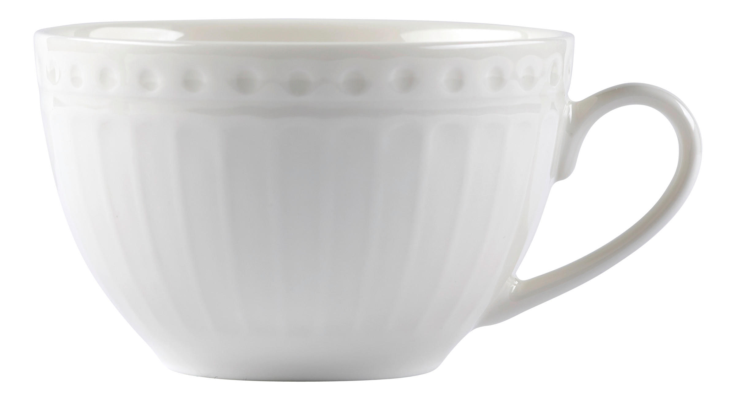 KAFFEETASSE Sofia 220 ml  - Weiß, KONVENTIONELL, Keramik (12cm) - Ritzenhoff Breker