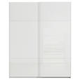 SCHWEBETÜRENSCHRANK 201/223/67 cm 2-türig Weiß  - Weiß, KONVENTIONELL, Glas/Holzwerkstoff (201/223/67cm) - Novel