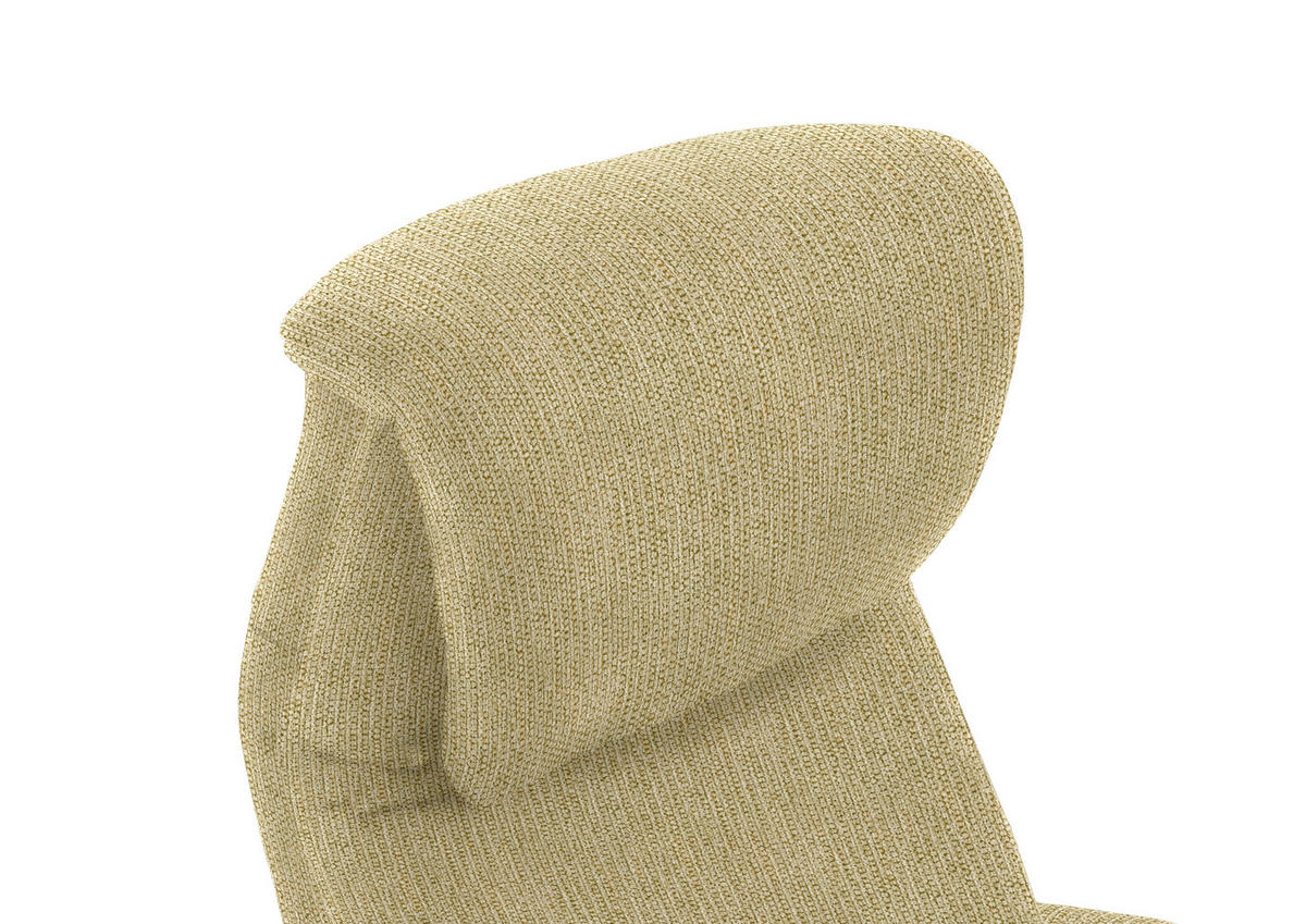 RELAXSESSEL in Textil Gelb, Hellgrün  - Gelb/Schwarz, Design, Textil/Metall (77/115/89cm) - Pure Home Comfort