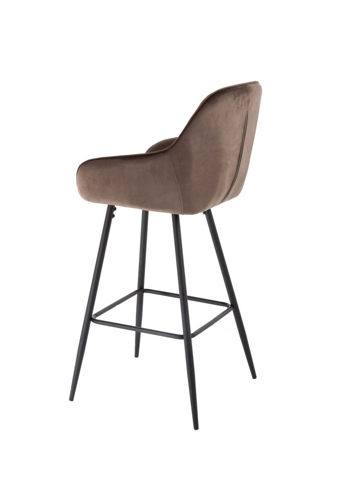 BARSKA STOLICA  smeđa  metal, tekstil      - smeđa/crna, Design, metal/tekstil (55/107/53cm) - Carryhome