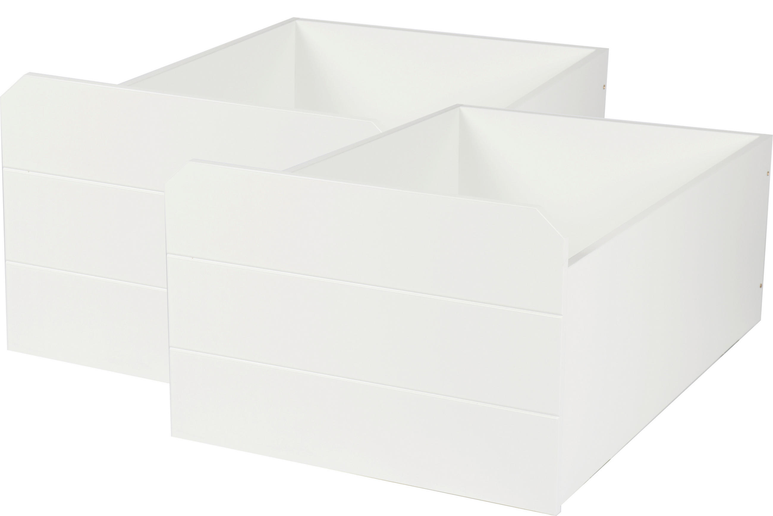 BETTSCHUBKASTEN Weiß  - Weiß, Design, Holzwerkstoff (58/40/90cm) - Livetastic