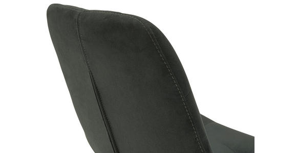 STUHL Flachgewebe Schwarz - Schwarz, KONVENTIONELL, Holz/Textil (56/84/63cm) - Carryhome