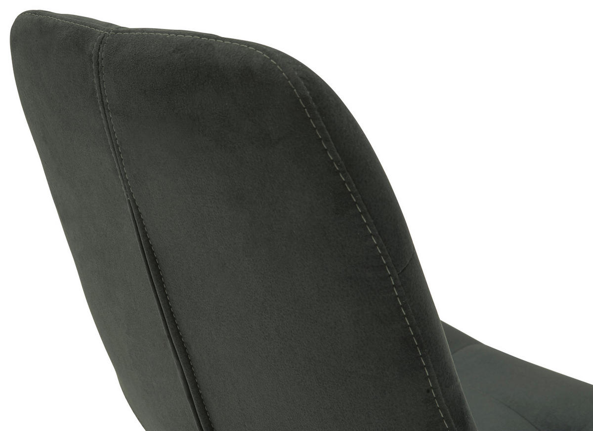 STUHL Flachgewebe Schwarz  - Schwarz, KONVENTIONELL, Holz/Textil (56/84/63cm) - Carryhome