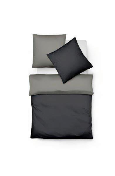 BETTWÄSCHE Flanell 155/220 cm  - Anthrazit, Design, Textil (155/220cm) - Fleuresse