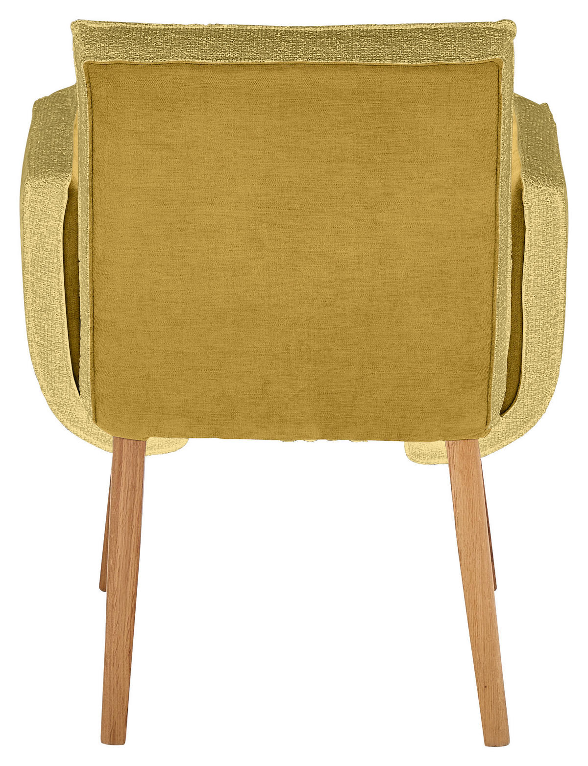 ARMLEHNSTUHL  in Webstoff, Mikrofaser  - Eichefarben/Gelb, Design, Holz/Textil (67/86/67cm) - Linea Natura