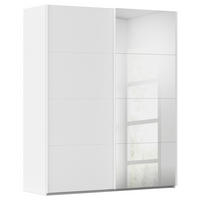 SCHWEBETÜRENSCHRANK  in Weiß  - Weiß, Design, Glas/Holzwerkstoff (181/223/68cm) - Novel