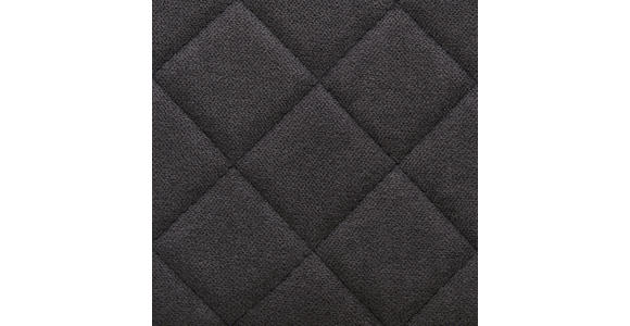 BARHOCKER Webstoff Anthrazit, Schwarz Eisen  - Anthrazit/Schwarz, Design, Textil/Metall (53/103/56cm) - Carryhome