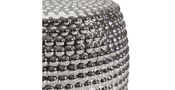 BEISTELLTISCH 33/33/45 cm Silberfarben  - Silberfarben, Design, Keramik (33/33/45cm) - Landscape