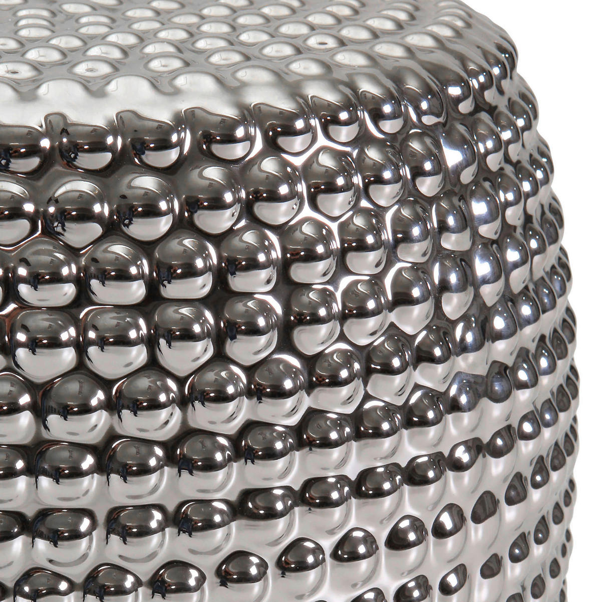 BEISTELLTISCH 33/33/45 cm Silberfarben  - Silberfarben, Design, Keramik (33/33/45cm) - Landscape