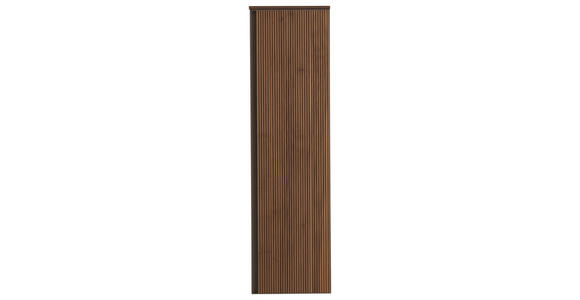 MIDISCHRANK 35/125/37 cm  - Nussbaumfarben/Bronzefarben, Design, Glas/Holz (35/125/37cm) - Dieter Knoll