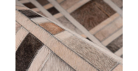 FLACHWEBETEPPICH 120/170 cm Grau  - Grau, Design, Leder (120/170cm) - Novel