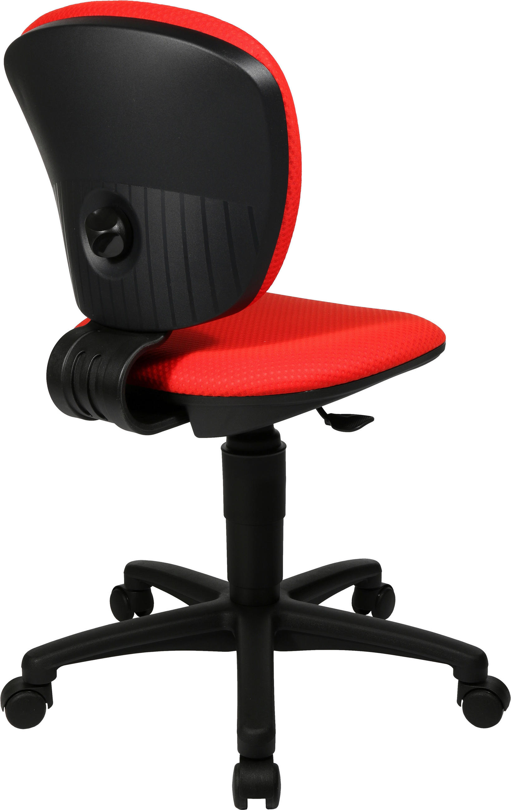 JUGENDDREHSTUHL Rot, Schwarz  - Rot/Schwarz, Basics, Kunststoff/Textil (40/40-49/38cm) - Xora