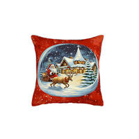 PREVLEKA ZA BLAZINO  SANTA  45/45 cm       večbarvno  - večbarvno, Basics, tekstil (45/45cm) - X-Mas