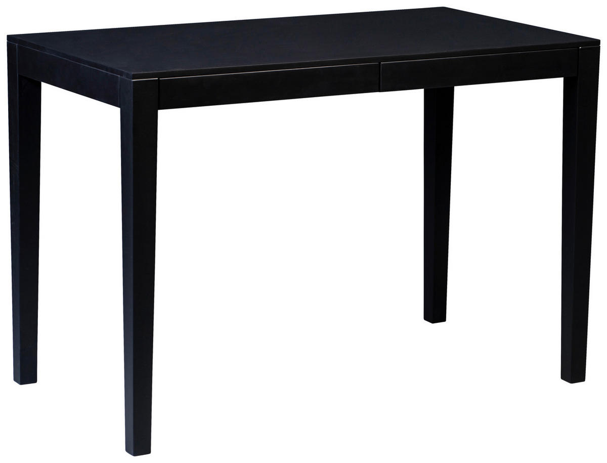 PÍSACÍ STÔL, čierna, 110/60/75 cm - čierna, Konventionell, kompozitné drevo (110/60/75cm) - Livetastic