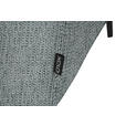 ECKSOFA in Webstoff Grau  205/280 cm  - Schwarz/Grau, Design, Textil/Metall (205/280cm) - Xora