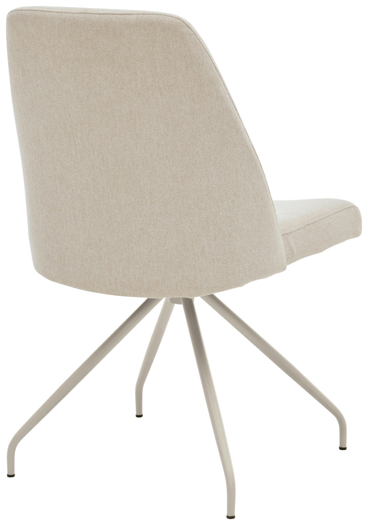 STUHL - Seidengrau/Naturfarben, Design, Textil/Metall (53/90/64cm) - Musterring